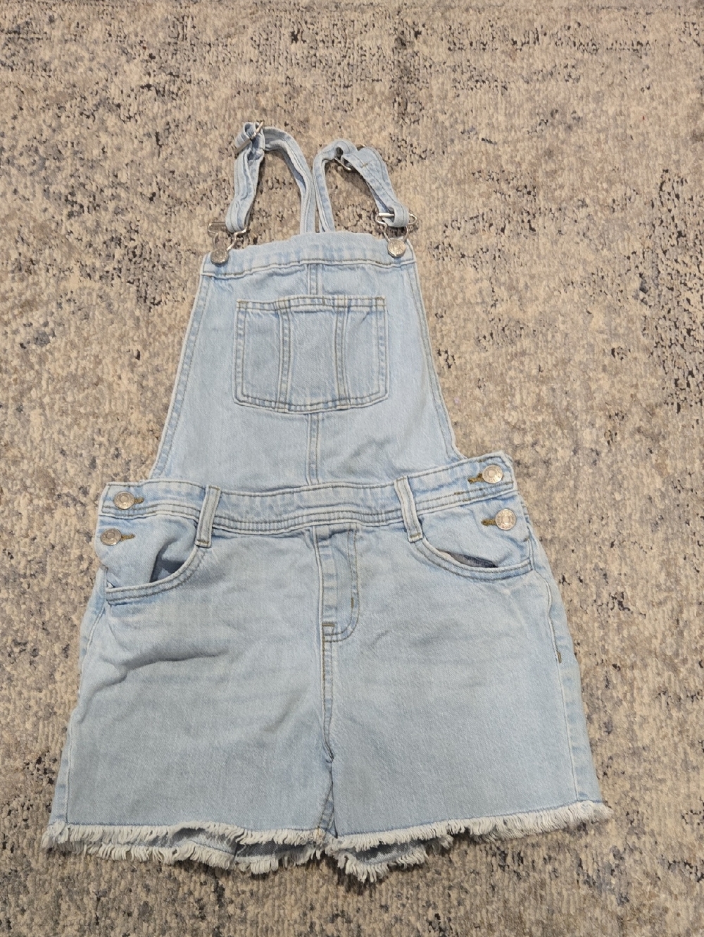 Cat & Jack Light Blue Denim Overall Shorts